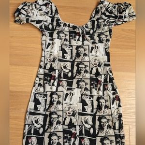 Marilyn Monroe print mini dress